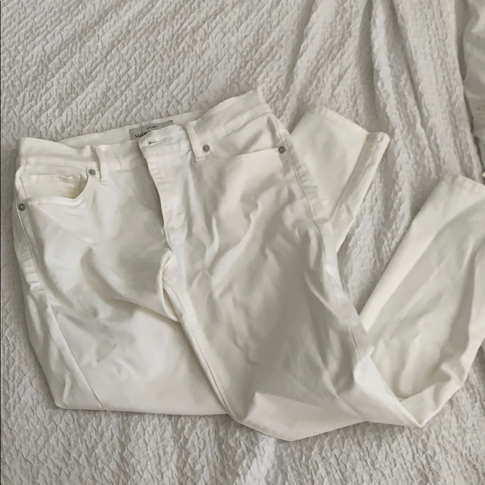 Lucky Brand Brooke crop white jeans